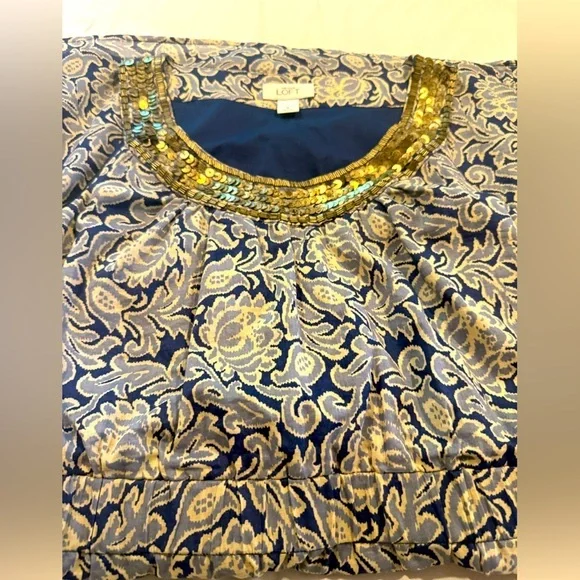 Ann Taylor LOFT Embellished Sleeveless Dress - Size 8 - Picture 4 of 13